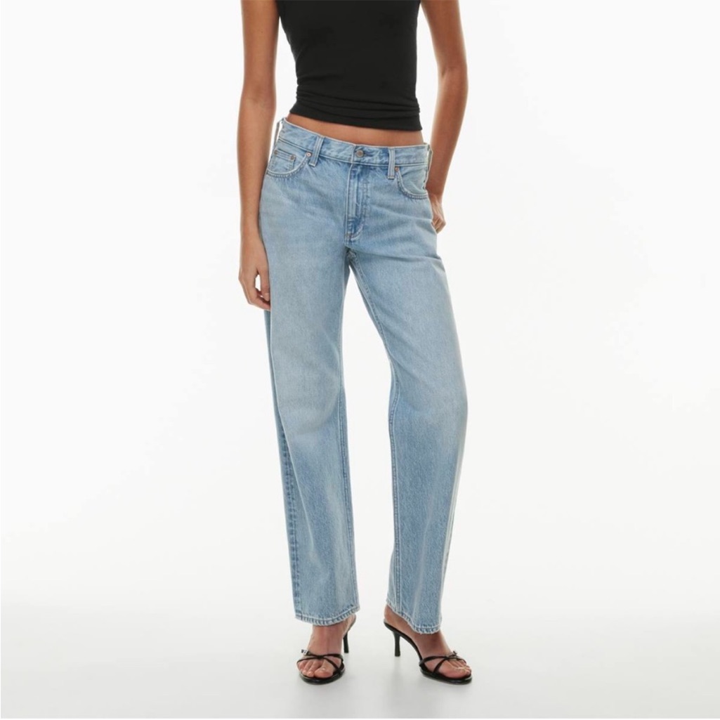 Denim Forum Light Blue Straight-Leg Jeans